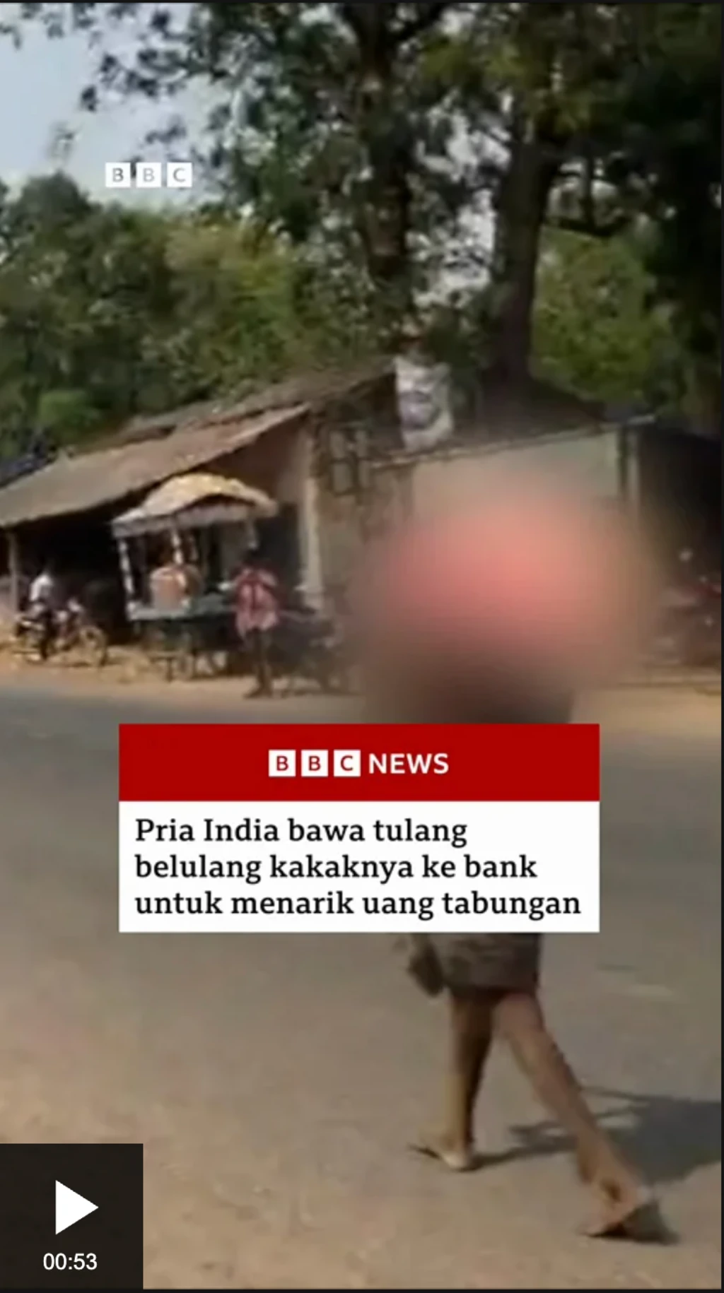 Pria India bawa jenazah kakaknya ke bank untuk ambil tabungan