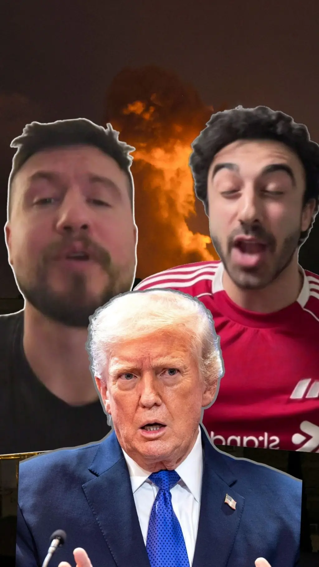 ميمز قبل وبعد إعلان ترامب وقف إطلاق النار