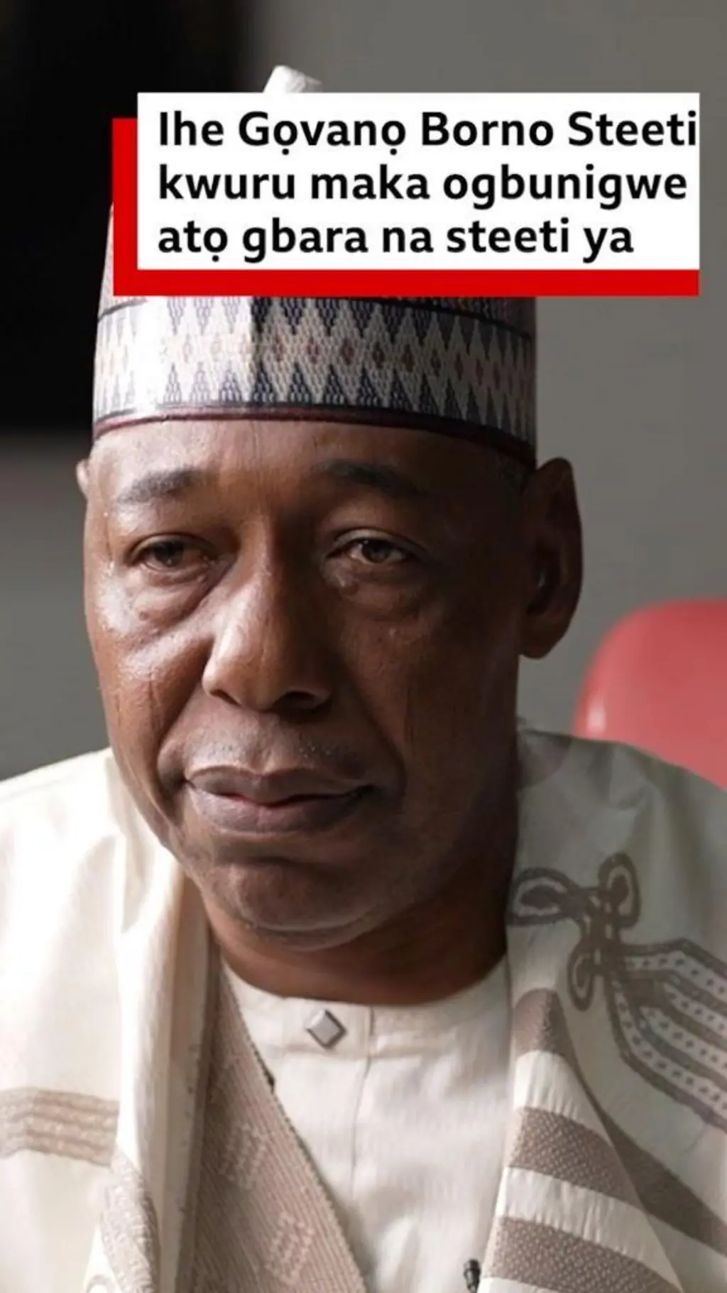 Ihe Gọvanọ Borno Steeti kwuru maka ogbunigwe atọ gbara na steeti ya