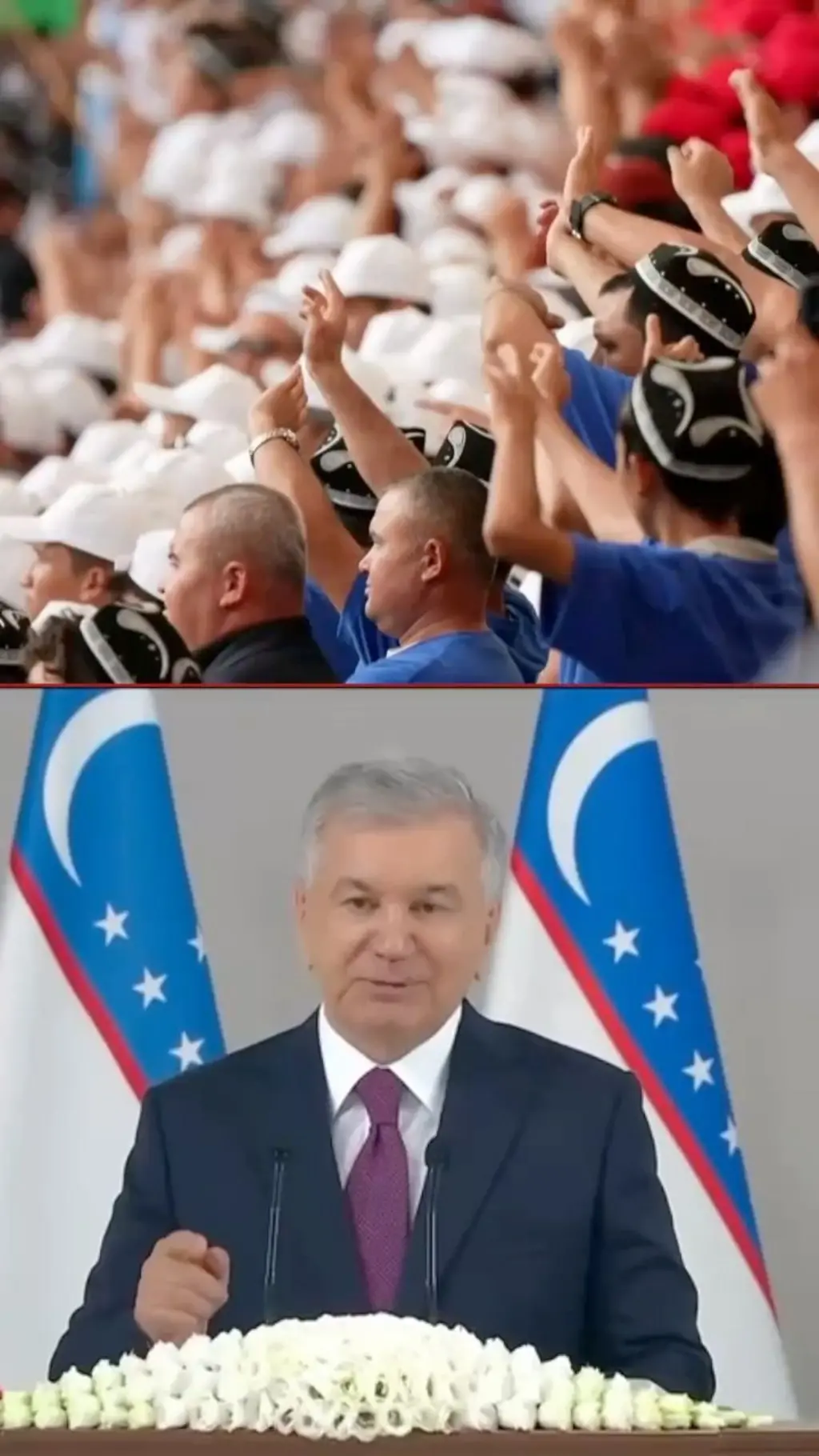Ўзбекистон президенти ва ишқибозлар.
