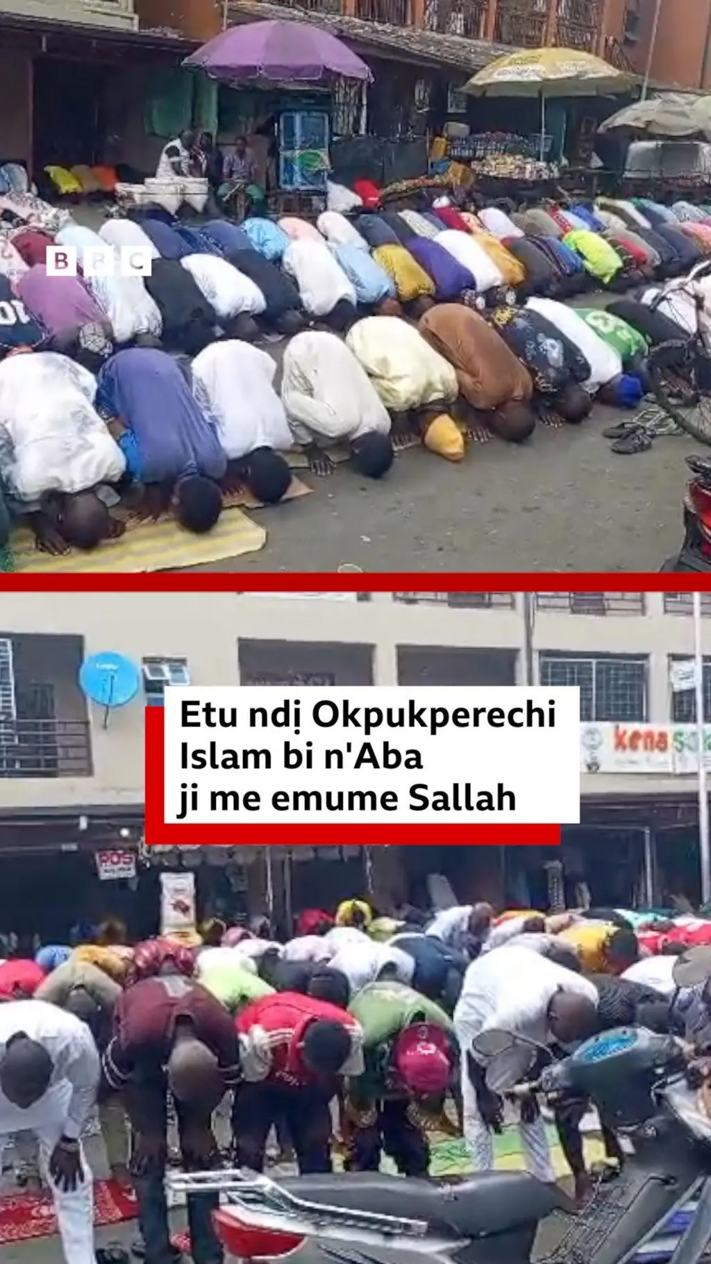 Ndị okpukperechi Islam bi n'Aba mere emume Sallah