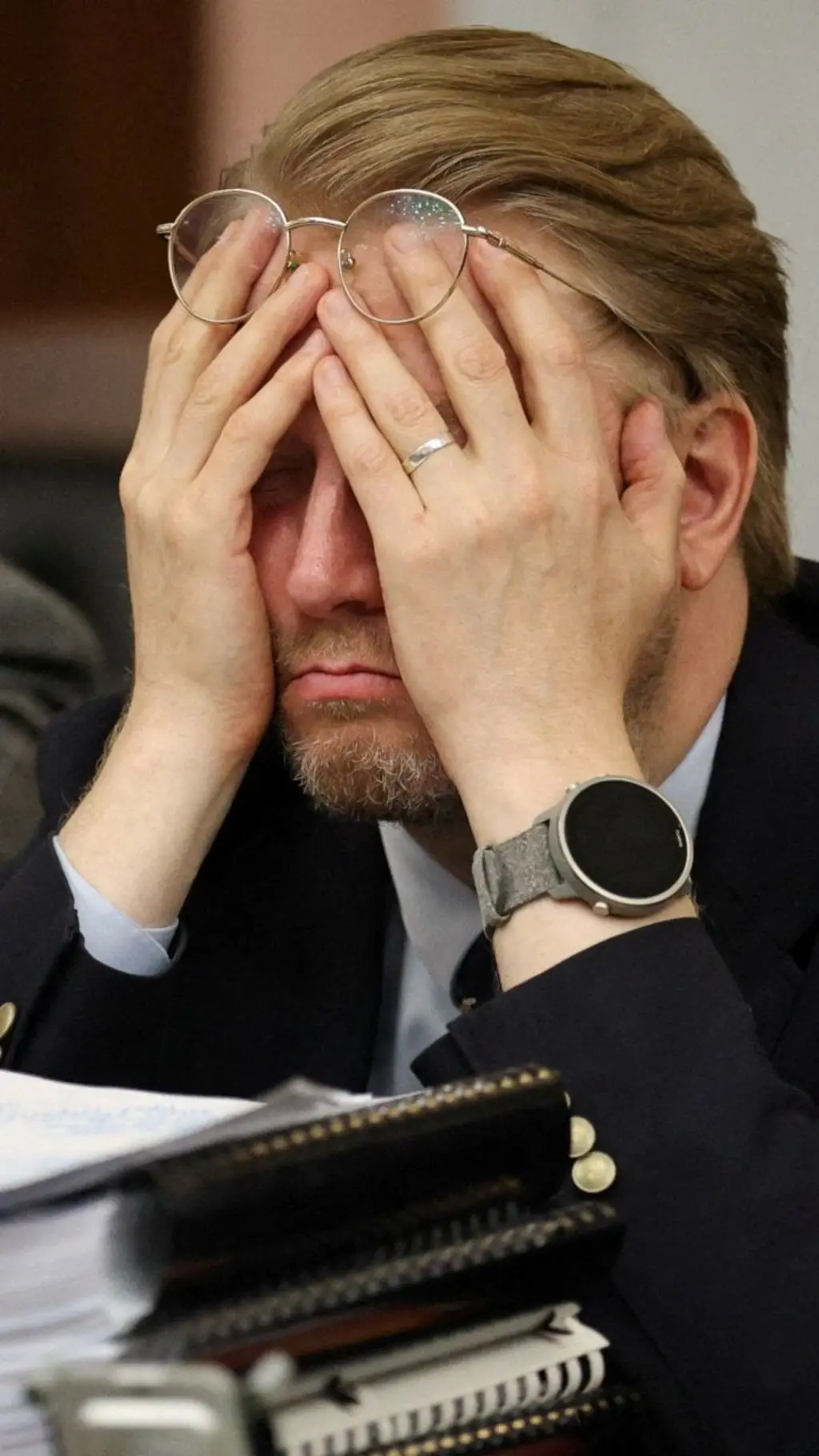 Николай Рыбаков в суде. 
