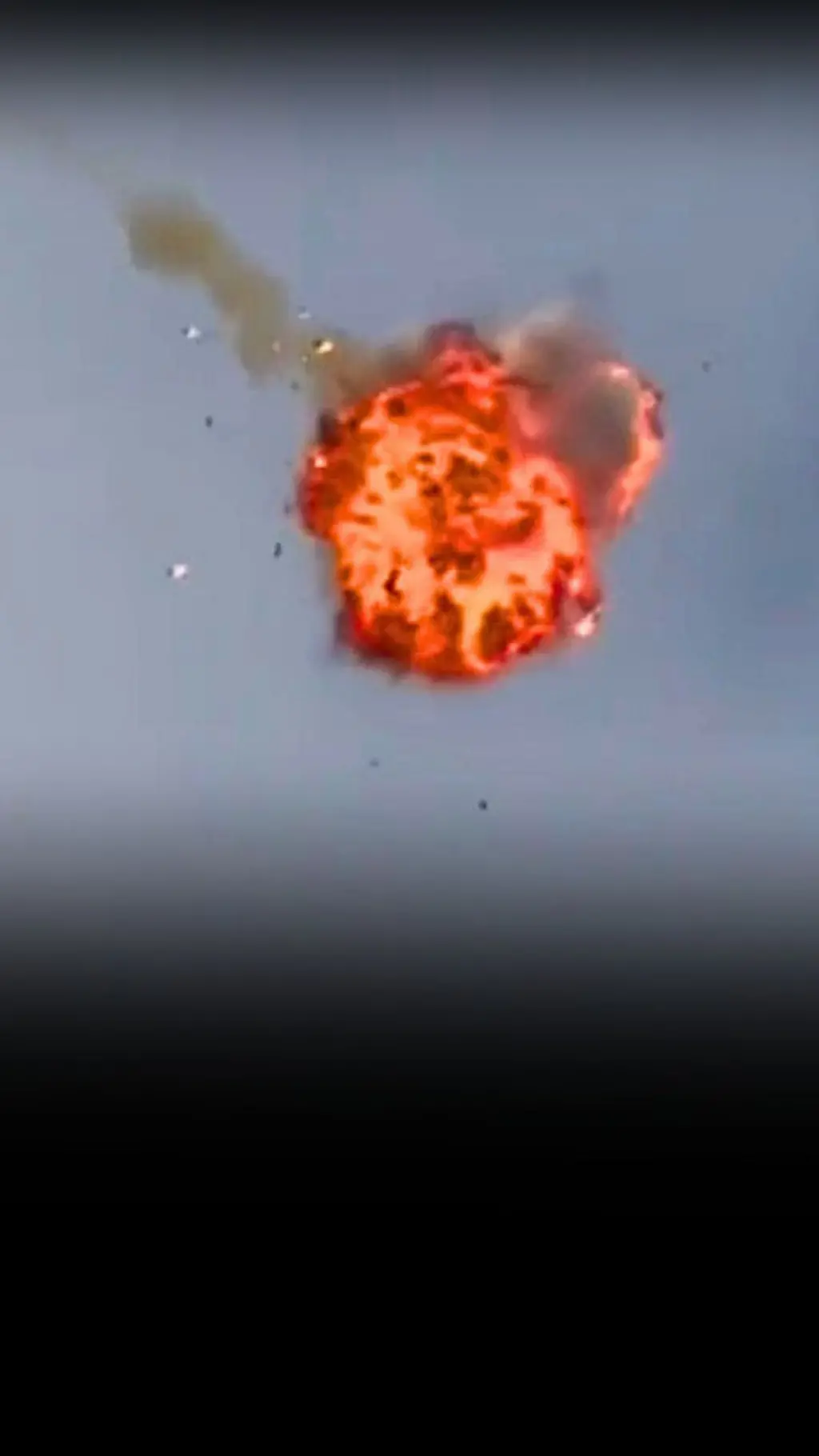 У мережі опублікували відео, як дрон-перехоплювач збиває шахед. Ймовірно, йдеться про український дрон-перехоплювач "P1-Sun" 