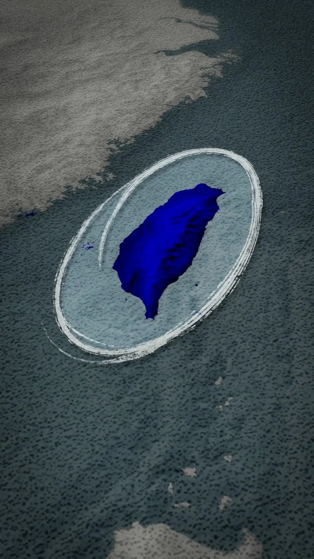 zaokruzena mapa tajvana