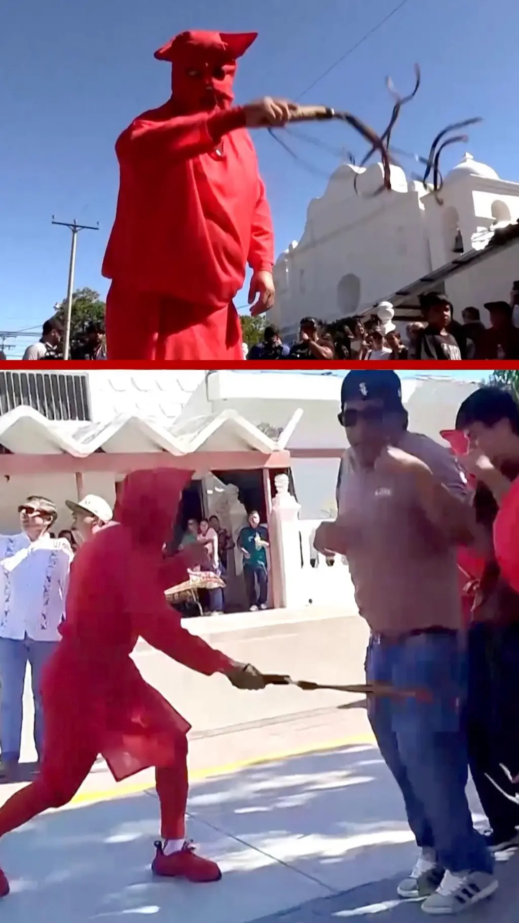 පාස්කු සම්ප්‍රදායට අනුව, ‘යක්ෂයන්ගේ’ කස පහර කන වන්දනාකරුවන්