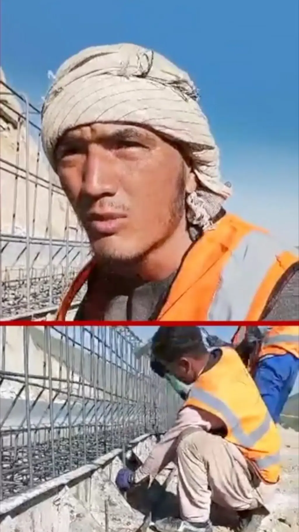Salang shoh yo‘lida ishlayotgan yoshlar