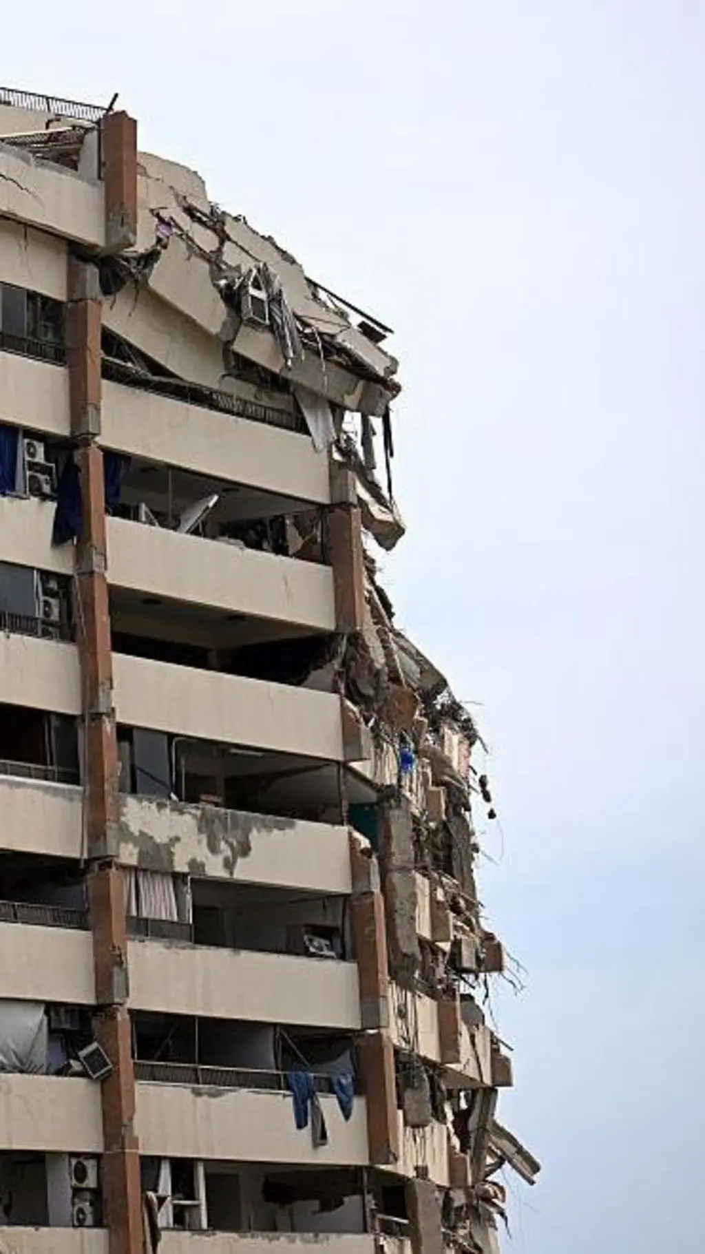 Edificio derrumbado por los sismos en Venezuela. 