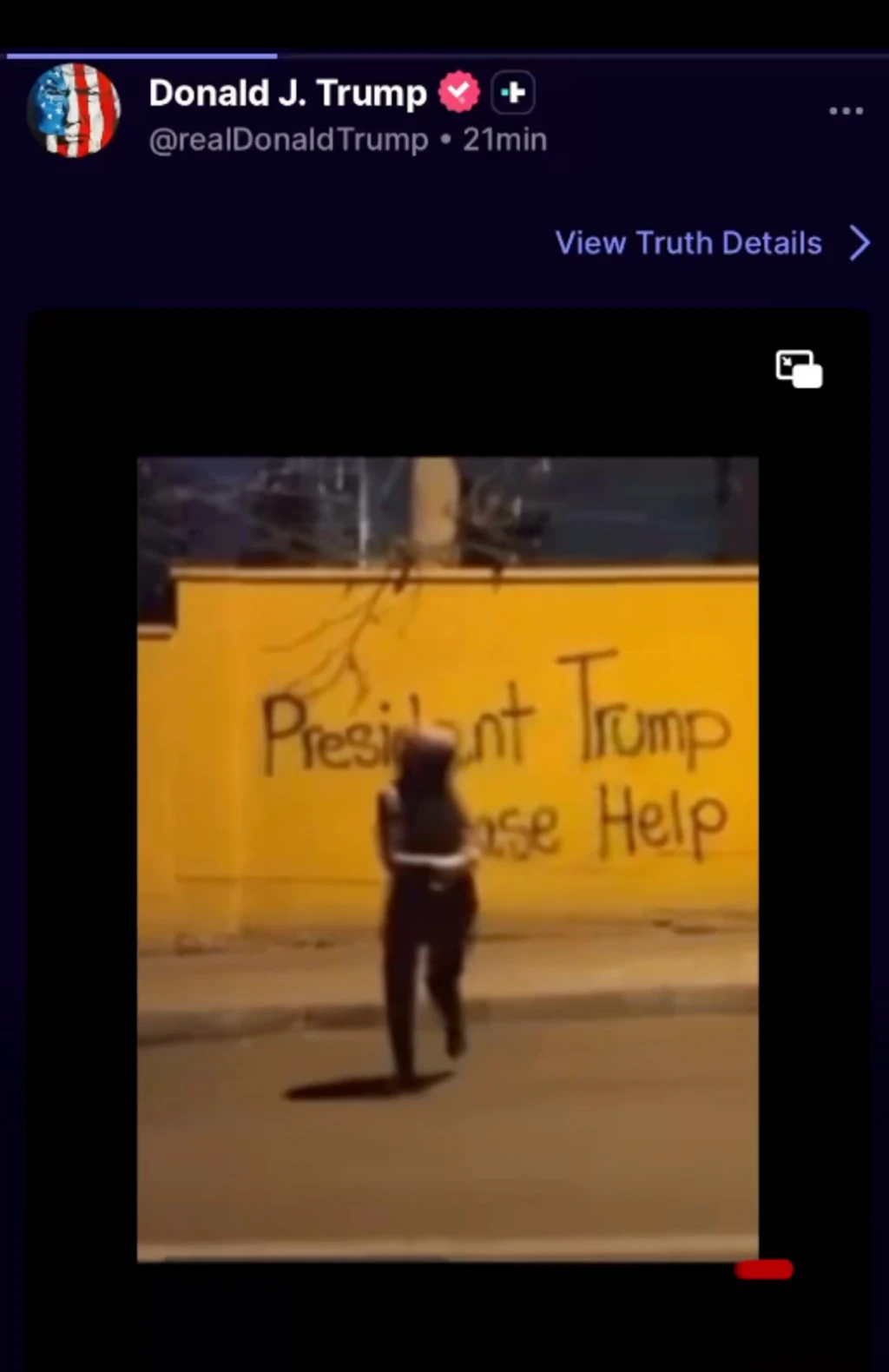 ویدیوی ترامپ از حامیان ایرانی جنگ