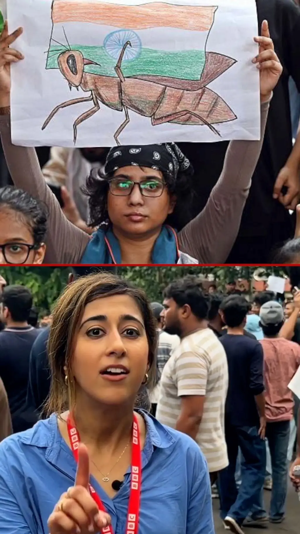 mladi protestuju u indiji