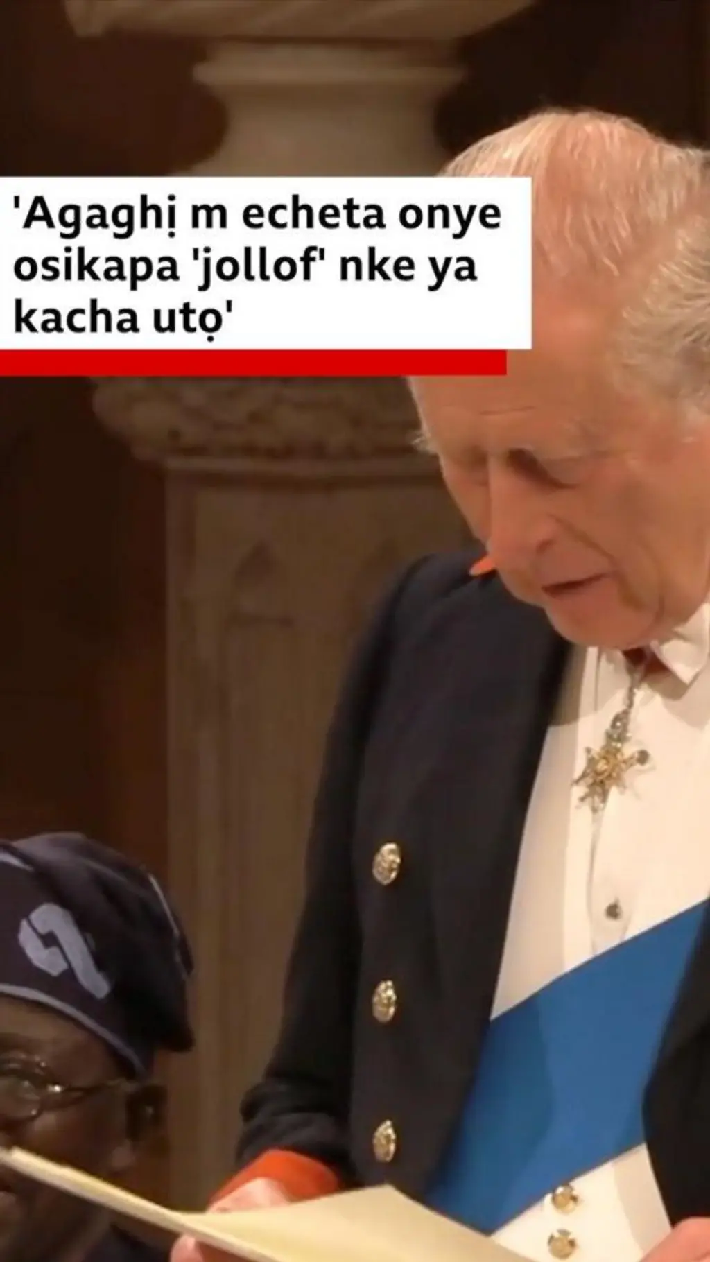 Agaghị m echeta onye osikapa 'jollof' nke ya kachasị ụtọ - Eze Charles III