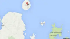 Sangeang Pulo-vatten tros vara platsen där fartyget sjönk.