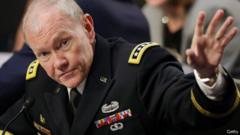 الجنرال ديمسي قال إن أمريكا قد تستخدم القوات البرية إن لم تستمر الاستراتيجية الجديدة.