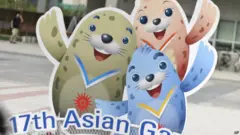 Maskot för de 17:e Asian Games i Incheon, Sydkorea.