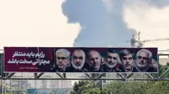 Portraits of Iranian military generals and nuclear scientists, killed in Israel's June 13 attack 