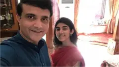 కూతురు సనా గంగూలీతో సౌరవ్ గంగూలీ