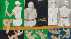 એમએફ હુસૈન, પેઇન્ટિંગ હરાજી, 25 પેઇન્ટિંગ, ભારતના પિકાસો, વિવાદ, બેન્ક લોન, બીબીસી ગુજરાતી 