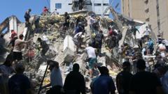 Las impactantes imágenes de los destrozos causados por el potente terremoto que sacudió el oeste de Colombia