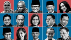 menteri, kabinet merah putih, prabowo