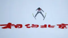 Evento teste da Olimpíada de Inverno da China, que vai ocorrer em 2022
