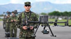 El ambicioso escudo antidrones con el que Colombia quiere combatir las ofensivas aéreas de los grupos armados