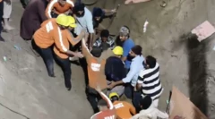 ਬੱਚੇ ਨੂੰ ਬੋਰਵੈੱਲ ਵਿੱਚੋਂ ਬਾਹਰ ਕੱਢਦੇ ਰਾਹਤ ਕਰਮੀ