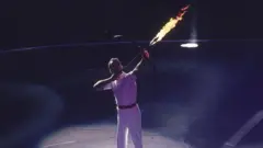 Antonio Rebollo, 1992 Barselona Olimpiyatları'nda alevli oku atarken 