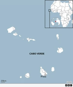 Mapa de Cabo Verde