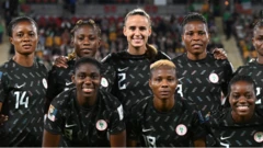 Nigeria and Egypt players