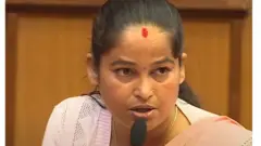 राष्ट्रिय सभा बैठकमा बोल्दै मुक्ता यादव