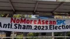 အာဆီယံမူ ၅ ချက်နဲ့ ရွေးကောက်ပွဲကို ဆန့်ကျင်ကြောင်း ပြည်တွင်းမှာလည်း ပြသနေ