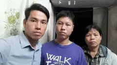 Trịnh Bá Tư (trái), Trịnh Bá Phương, Cấn Thị Thêu