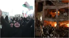 इस्रायल-अमेरिकेच्या हल्ल्यात इराणचे सर्वोच्च नेते अयातुल्ला अली खामेनी यांचा मृत्यू झाल्यानंतर इराणमधील लोक रस्त्यांवर रडताना दिसले.