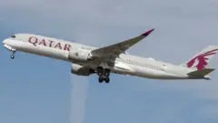 طائرة تابعة للخطوط الجوية القطرية
