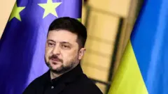 Владимир Зеленский во время пресс-конференции в Берлине