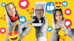 मोबाइल फोनमा तीन जनाको तस्बिर