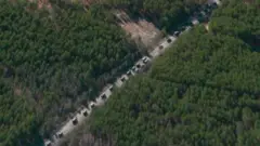 3D model of Russian military convoy