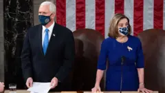 Başkan Yardımcısı Mike Pence ve Temsilciler Meclisi Başkanı Nancy Pelosi