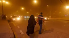 Peščana oluja u Nadžafu, 14. april