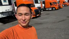 АКШда трак айдаган кыргызстандыктар арбын. Алардын бири Акжол Ражапов