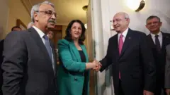 Mithat Sancar, Pervin Buldan, Kemal Kılıçdaroğlu 