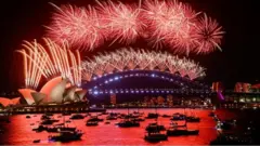 Fireworks over Sydney Harbour, Australia