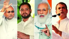 बिहार चुनाव: पीएम मोदी की सभा छोड़कर जाती भीड़ और मुक़ाबले में आता महागठबंधन