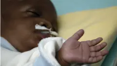 Baby wey dey hospital
