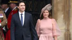 Justin Trudeau e Sophie Grégoire Trudeau em roupas de gala