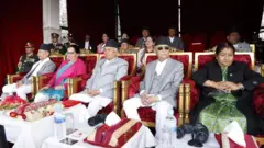 कार्यवाहक प्रधानमन्त्री केपी ओली और राष्ट्रपति पौडेल