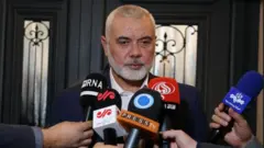 イスラム組織ハマスの政治指導者イスマイル・ハニヤ氏(2023年12月20日撮影)