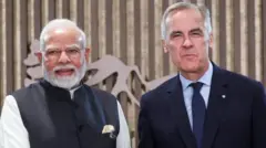 ਪ੍ਰਧਾਨ ਮੰਤਰੀ ਨਰਿੰਦਰ ਮੋਦੀ ਅਤੇ ਕੈਨੇਡਾ ਦੇ ਪ੍ਰਧਾਨ ਮੰਤਰੀ ਮਾਰਕ ਕਾਰਨੀ