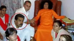 மதூரொ புட்டபர்த்தி சாயிபாபாவை சந்தித்த போது எடுத்த புகைபடம் 