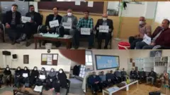 تصاویر اعتصاب معلمان در شهرهای مختلف ایران در شبکه های اجتماعی منتشر شده