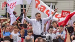 Анджей Дуда на митинге в Радоме 25 июня